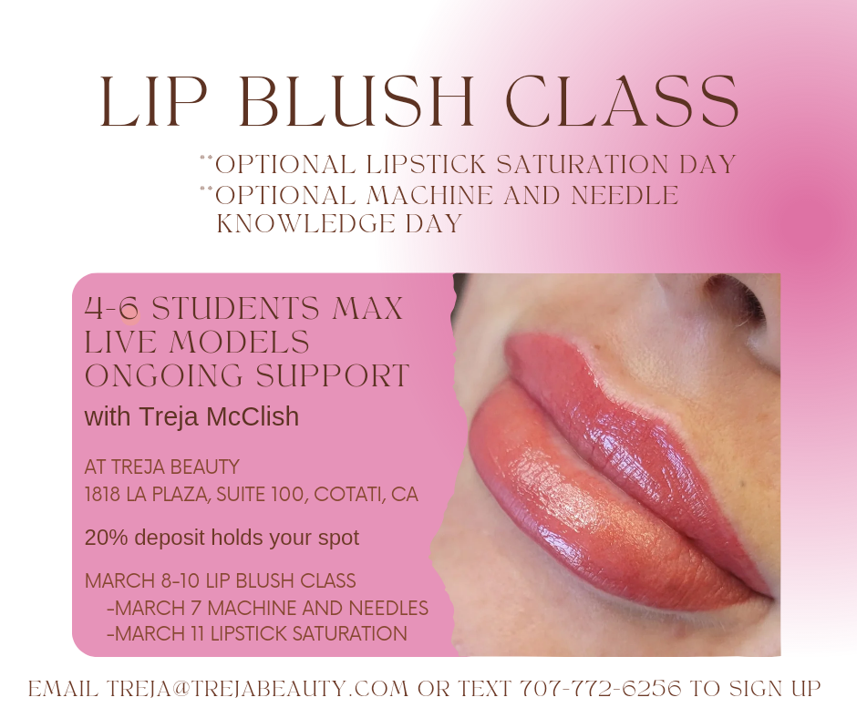 Lip Blush Class Flyer